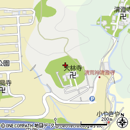 兵庫県宝塚市切畑長尾山周辺の地図