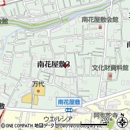 兵庫県川西市南花屋敷3丁目5周辺の地図