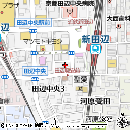 髪一　京田辺店周辺の地図