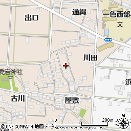 愛知県西尾市一色町治明屋敷38周辺の地図