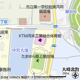 ＫＴＭ河本工業総合体育館（枚方市立総合スポーツセンター総合体育館）周辺の地図