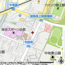 兵庫県姫路市中地325周辺の地図