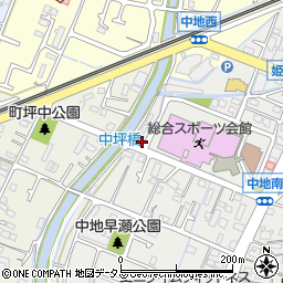 兵庫県姫路市中地464周辺の地図