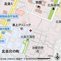 兵庫県姫路市北条宮の町382周辺の地図