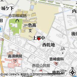 愛知県西尾市一色町赤羽（上郷中）周辺の地図