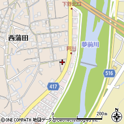 兵庫県姫路市広畑区西蒲田1116周辺の地図