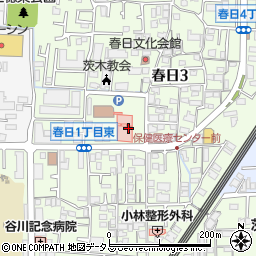 茨木市保健医療センター周辺の地図