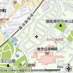 〒573-0153 大阪府枚方市藤阪東町の地図