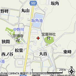 愛知県蒲郡市一色町中屋敷周辺の地図