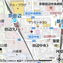 ビジョンメガネ京田辺店周辺の地図
