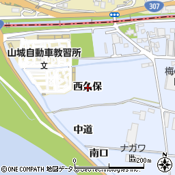 京都府綴喜郡井手町多賀西久保周辺の地図