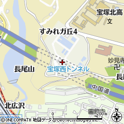 市水道局惣川浄水場周辺の地図