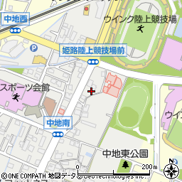 兵庫県姫路市中地368周辺の地図