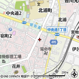アサヒサンクリーン在宅介護センター豊川周辺の地図