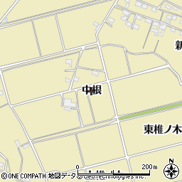 愛知県武豊町（知多郡）冨貴（中根）周辺の地図