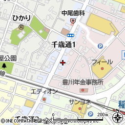 バティスリー&ショコラ セルフィーユ 豊川本店周辺の地図