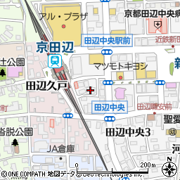京田辺市商工会館周辺の地図