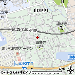ファミーユ宝塚周辺の地図