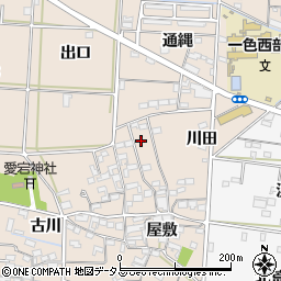 愛知県西尾市一色町治明屋敷37周辺の地図