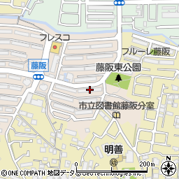 藤阪ハイツＣ１棟周辺の地図