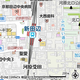 ジオスランゲージシステム　新田辺校周辺の地図