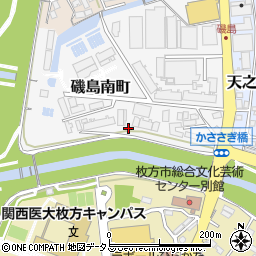 大阪府枚方市磯島南町6周辺の地図