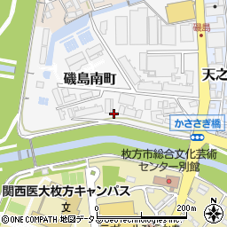 大阪府枚方市磯島南町周辺の地図