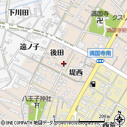 愛知県西尾市一色町味浜後田18-5周辺の地図