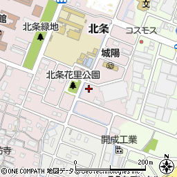 北条花里公園周辺の地図