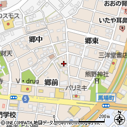 愛知県豊川市馬場町周辺の地図
