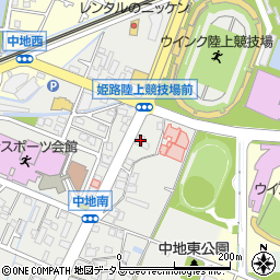 兵庫県姫路市中地367周辺の地図