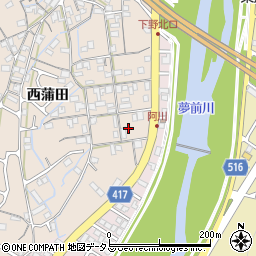 兵庫県姫路市広畑区西蒲田1113周辺の地図