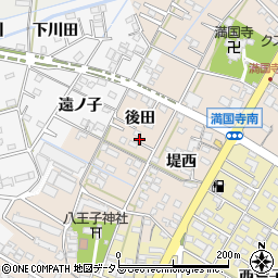 愛知県西尾市一色町味浜後田18周辺の地図