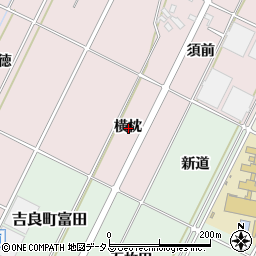 愛知県西尾市吉良町下横須賀横枕周辺の地図