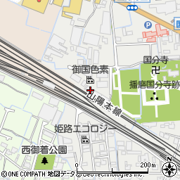 兵庫県姫路市御国野町国分寺98周辺の地図