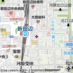 京都府京田辺市河原食田10-69周辺の地図