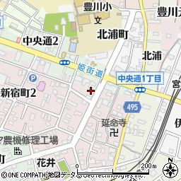 ロイヤルハウス　豊川店周辺の地図