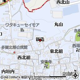 京都府綴喜郡井手町多賀新造周辺の地図