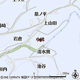 京都府綴喜郡井手町多賀小拂周辺の地図