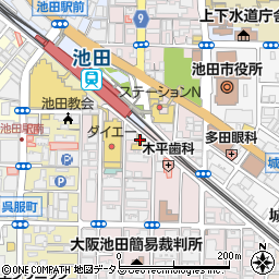 スギドラッグ池田駅前店周辺の地図