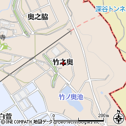 愛知県常滑市広目竹之奥周辺の地図