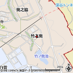 愛知県常滑市広目（竹之奥）周辺の地図