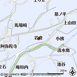 京都府綴喜郡井手町多賀岩倉周辺の地図