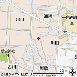 愛知県西尾市一色町治明屋敷34周辺の地図