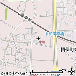 兵庫県たつの市揖保町東用401-1周辺の地図