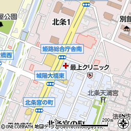 兵庫県姫路市北条宮の町407周辺の地図