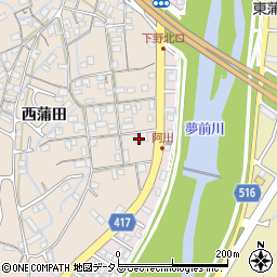 兵庫県姫路市広畑区西蒲田1096周辺の地図