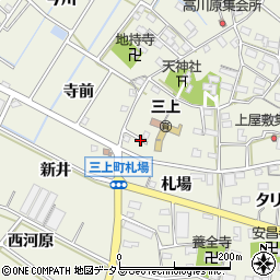 愛知県豊川市三上町天神前周辺の地図