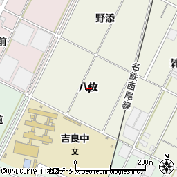 愛知県西尾市吉良町上横須賀八枚周辺の地図
