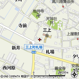 愛知県豊川市三上町（天神前）周辺の地図